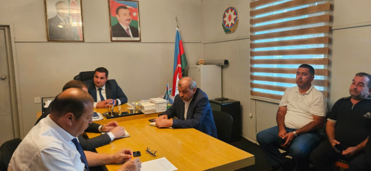 Goranboy rayonunda su ehtiyatlarından səmərəli istifadə olunması ilə bağlı Dəliməmmədli şəhərində su istifadəçiləri ilə görüş keçirildi
