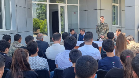 Goranboyda Silahlı Qüvvələr Günü ilə bağlı tədbir keçirildi.