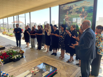 Goranboyda səhiyyə işçiləri şəhid, hərbi tibb işçisi Nuriyev Nofəl Xaliq oğlunun xatirəsini yad etdilər