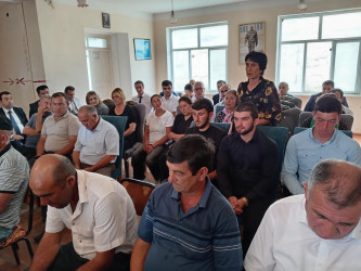 Goranboyda növbəti səyyar qəbul Yuxarı Ağcakənd qəsəbəsində keçirildi