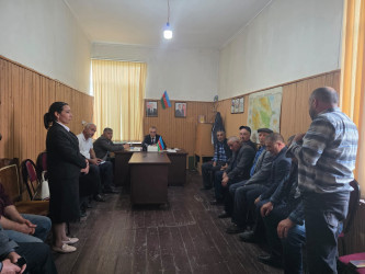 Goranboyda “Sel və daşqın hadisələrindən mühafizə tədbirlərinin genişləndirilməsi” mövzusunda marifləndirici tədbir keçirildi