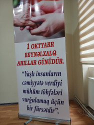 Goranboy rayonunda “1 oktyabr – Beynəlxalq Ahıllar günü” qeyd edildi