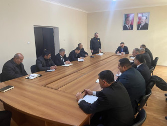 Goranboyda, İxrac Neft və Qaz Boru Kəmərlərinin rayon ərazisindən keçən hissəsinin təhlükəsizliyi ilə bağlı, rayon Komissiyasının ilin yekunlarına dair hesabat iclası keçirildi.