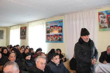 Goranboyda növbəti səyyar qəbul Boluslu kəndində keçirildi
