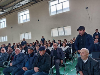 Quşçular kəndində səyyar qəbul keçirildi