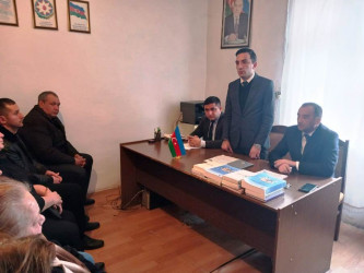 Goranboyda inzibati ərazi dairələri üzrə nümayəndələrin hesabat məruzləri dinlənildi