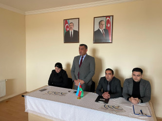 Goranboyda, “Ailə dəyərlərinin təbliği, xüsusən də qadın hüquqlarının və rəsmi nigahın üstünlükləri" mövzusunda maarifləndirici tədbir keçirildi