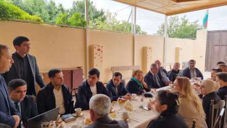 “Konstitusiya və Suverenlik İli” ilə bağlı, Dəliməmmədlidə şəhid ailələri ilə görüş keçirildi