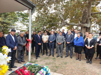 Goranboyda şəhidlərin ildönümü ilə bağlı məzarları ziyarəti davam edir