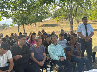 Goranboyda növbəti səyyar qəbul Mənəşli kəndində keçirildi