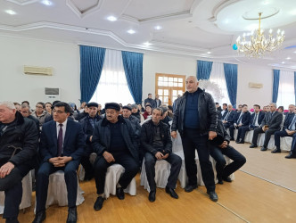 Qızılhacılı qəsəbəsində səyyar qəbul keçirildi