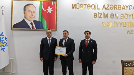 Yeni Azərbaycan Partiyasının Goranboy rayon təşkilatının təsis edilməsinin 33-cü ildönümü ilə bağlı tədbir keçirildi