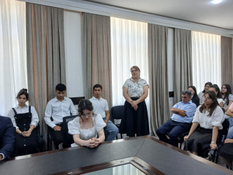 Goranboyda yüksək balnan ali məktəblərə qəbul olan məzunlarla görüş keçirildi