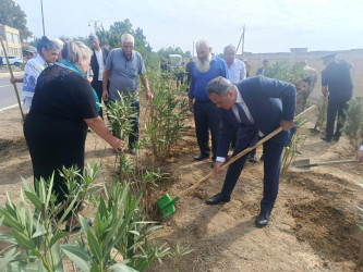 Goranboyda “27 sentyabr –Anım Günü” ilə bağlı ağacəkmə aksiyası keçirildi