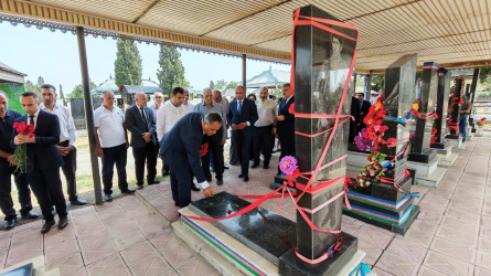 Goranboy rayon Xanqərvənd kənd qəbirstanlığında şəhidlərimizin məzarları ziyarət olundu
