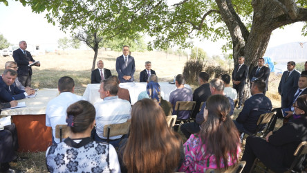 Goranboyda növbəti səyyar qəbul Mənəşli kəndində keçirildi