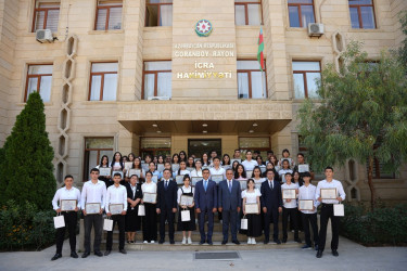 Goranboyda yüksək balnan ali məktəblərə qəbul olan məzunlarla görüş keçirildi