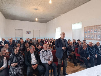 Goranboyda növbəti səyyar qəbul Zeyvə kəndində keçirildi