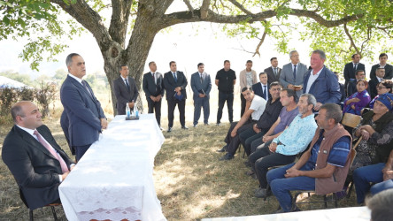 Goranboyda növbəti səyyar qəbul Mənəşli kəndində keçirildi