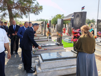 “27 sentyabr-Anım Günü” ilə bağlı Balakürd kənd qəbirstanlığında şəhidlərimizin məzarları ziyarət olundu