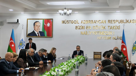 Yeni Azərbaycan Partiyasının Goranboy rayon təşkilatının təsis edilməsinin 33-cü ildönümü ilə bağlı tədbir keçirildi