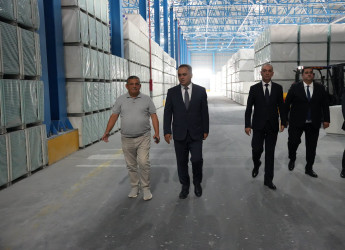Goranboyda “Konstralab İndustries” QSC-yə məxsus zavodun fəaliyyətinə baxış keçirildi
