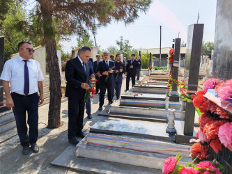 “27 sentyabr-Anım Günü” ilə bağlı Balakürd kənd qəbirstanlığında şəhidlərimizin məzarları ziyarət olundu