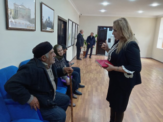 Goranboy rayon İcra Hakimiyyətində vətəndaşların müraciətləri dinlənildi