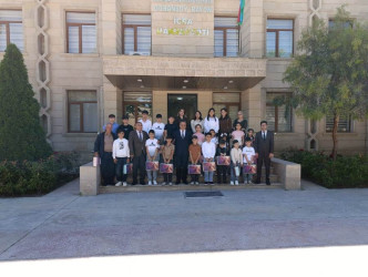 Goranboyda icra başçısı şəhid övladları ilə görüşdü