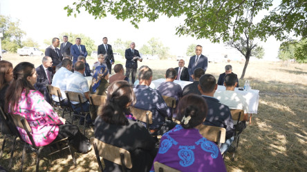 Goranboyda növbəti səyyar qəbul Mənəşli kəndində keçirildi