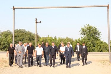 Goranboyda icra başçısı yolun cari təmirindən sonrakı vəziyyətinə baxış keçirdi