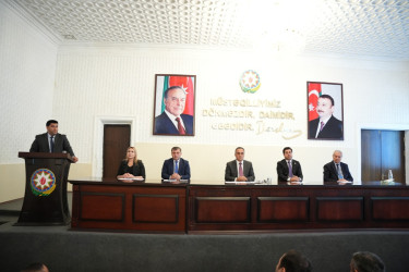 Goranboyda Yeni Azərbaycan Partiyasının VIII Qurultayı ilə bağlı tədbir keçirildi