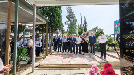 Goranboy rayon Xanqərvənd kənd qəbirstanlığında şəhidlərimizin məzarları ziyarət olundu