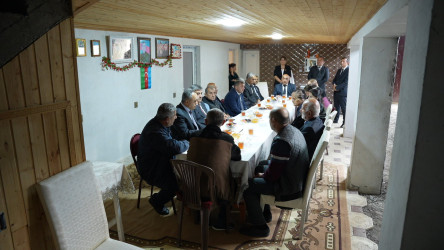 Goranboyda İcra başçısının Şəhid ailələrini ziyarəti davam edir
