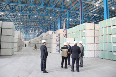 Qazanbulaq qəsəbəsi müasir astar və üzlük gips məmulatları zavodu