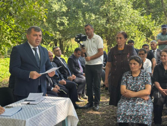 Goranboyda növbəti səyyar qəbul Buzluq kəndində keçirildi
