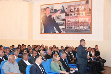 Goranboyda icra başçısı fermerlərlə görüş keçirdi