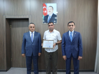 Goranboyda yüksək balnan ali məktəblərə qəbul olan məzunlarla görüş keçirildi
