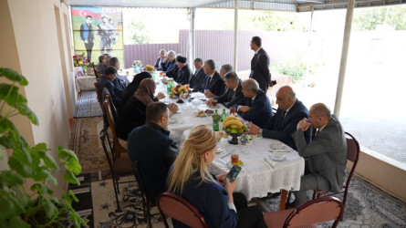 Goranboyda Şəhid ailələri ilə görüşlər davam edir