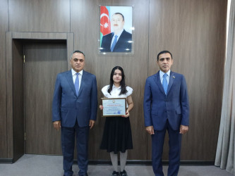 Goranboyda yüksək balnan ali məktəblərə qəbul olan məzunlarla görüş keçirildi