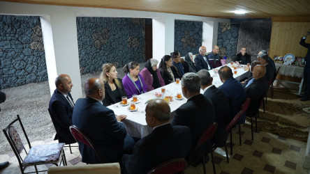 Goranboyda İcra başçısının Şəhid ailələrini ziyarəti davam edir