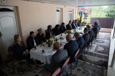 Goranboyda Şəhid ailələri ilə görüşlər davam edir