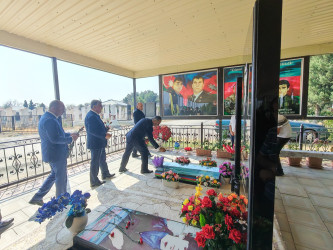 “27 sentyabr-Anım Günü” ilə bağlı Balakürd kənd qəbirstanlığında şəhidlərimizin məzarları ziyarət olundu