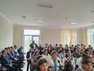 Xınalı kəndində səyyar qəbul keçirildi