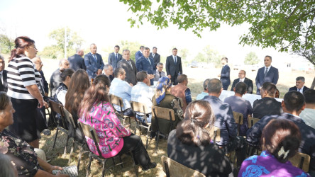 Goranboyda növbəti səyyar qəbul Mənəşli kəndində keçirildi