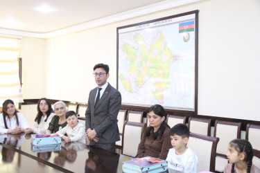 Goranboyda icra başçısı şəhid övladları ilə görüşdü