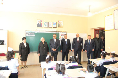 Goranboyda icra başçısı “15 sentyabr-Bilik Günü” münasibətilə Tatarlı kənd tam orta məktəbində oldu