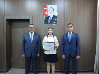 Goranboyda yüksək balnan ali məktəblərə qəbul olan məzunlarla görüş keçirildi