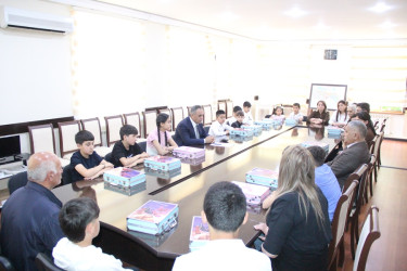 Goranboyda icra başçısı şəhid övladları ilə görüşdü