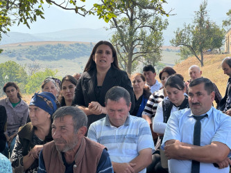Goranboyda növbəti səyyar qəbul Mənəşli kəndində keçirildi